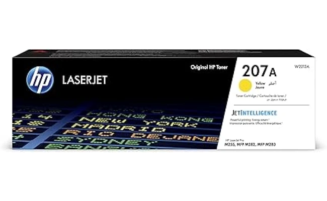 HP 207A Original LaserJet Toner Cartridge, Yellow